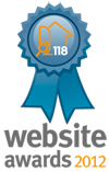 Our rosette for winning website of the year 2012 in our category from Property118